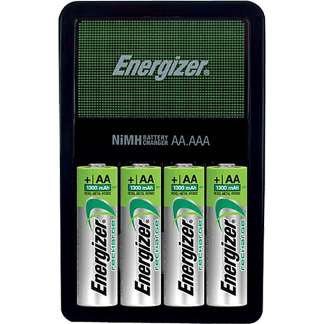Φορτιστής Μπαταριών Energizer  Recharge Base για AAμε 4 ΑΑ Μπαταρίες 2300mAh και LED Ένδειξη Φόρτισης
